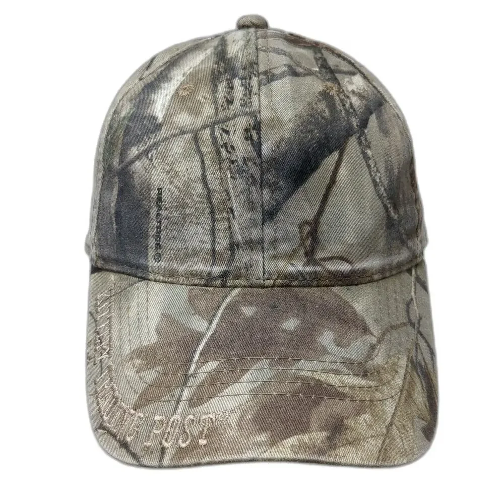 Kittery Trading Post Baseball Cap Brown One Size Realtree Camo Strapback Hat